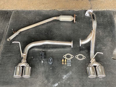 ムーヴ（L175S）の4本出しマフラー交換 : オートライフハノ 