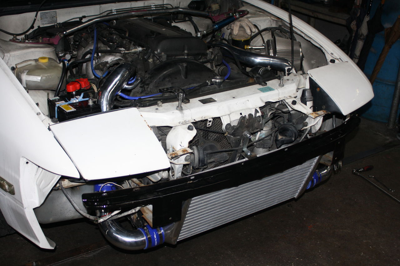 180SX インタークーラー取付 : オートライフハノ オフィシャルブログ