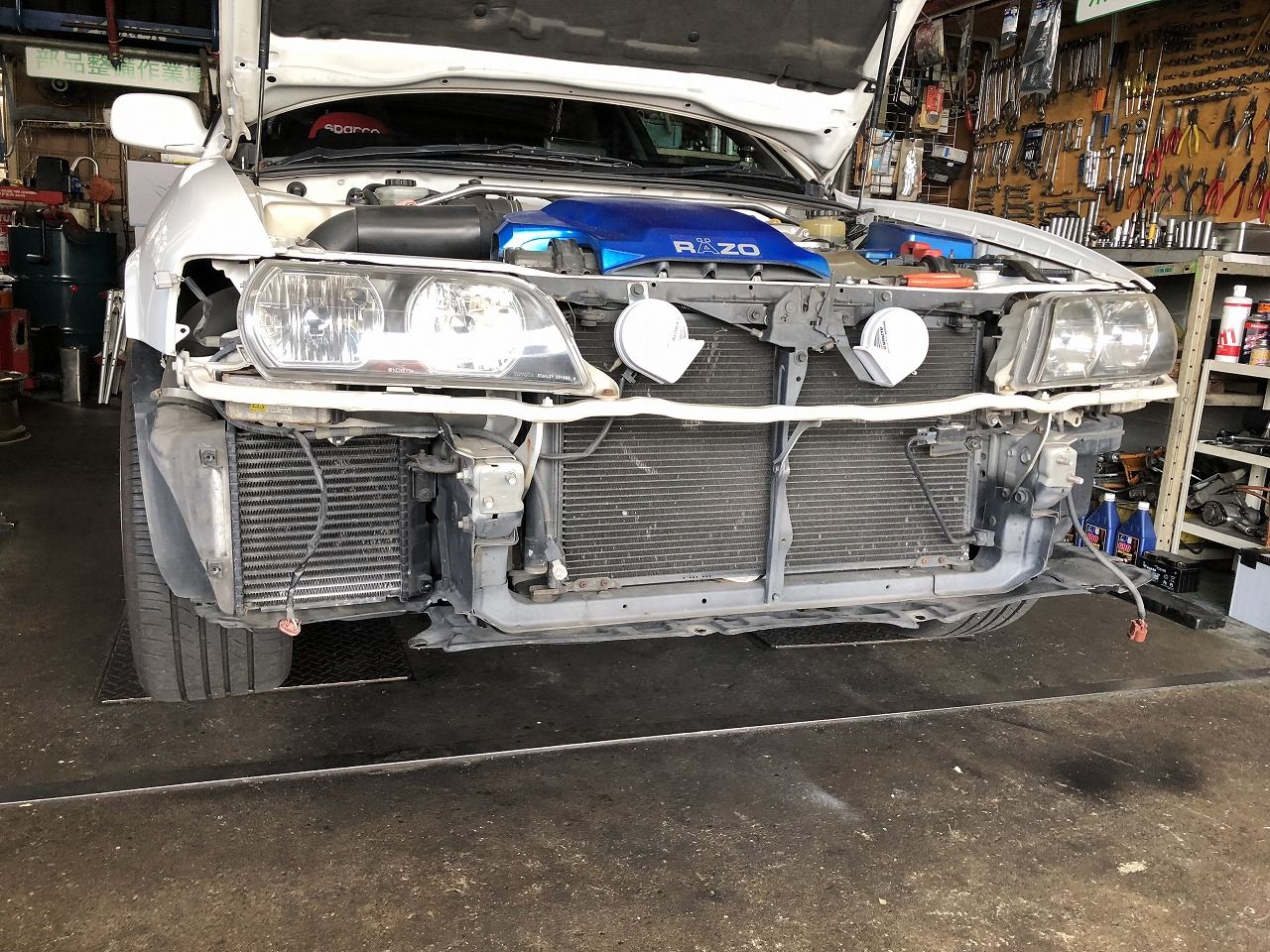 チェイサー(JZX100)の持ち込みインタークーラー取付 : オートライフ