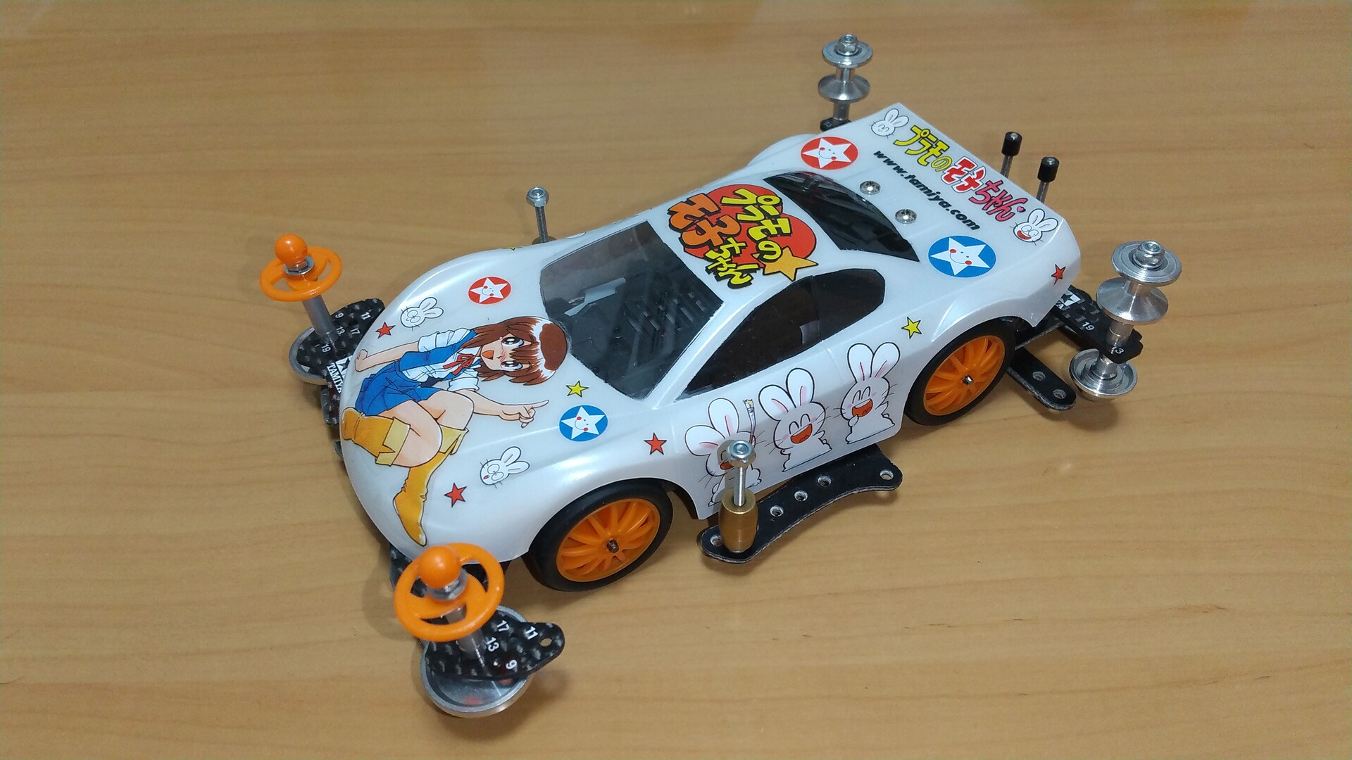 ミニ四駆】2段アルミローラー 8-9㎜ ブルー Amazon | ミニ四駆