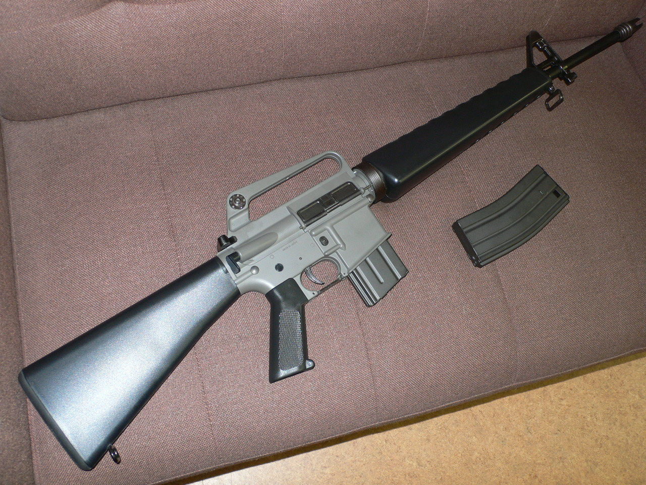 M16 エアガン JG F6618 M16A1 VN Rifle AEG Airsoft Rifle Enhanced Version
