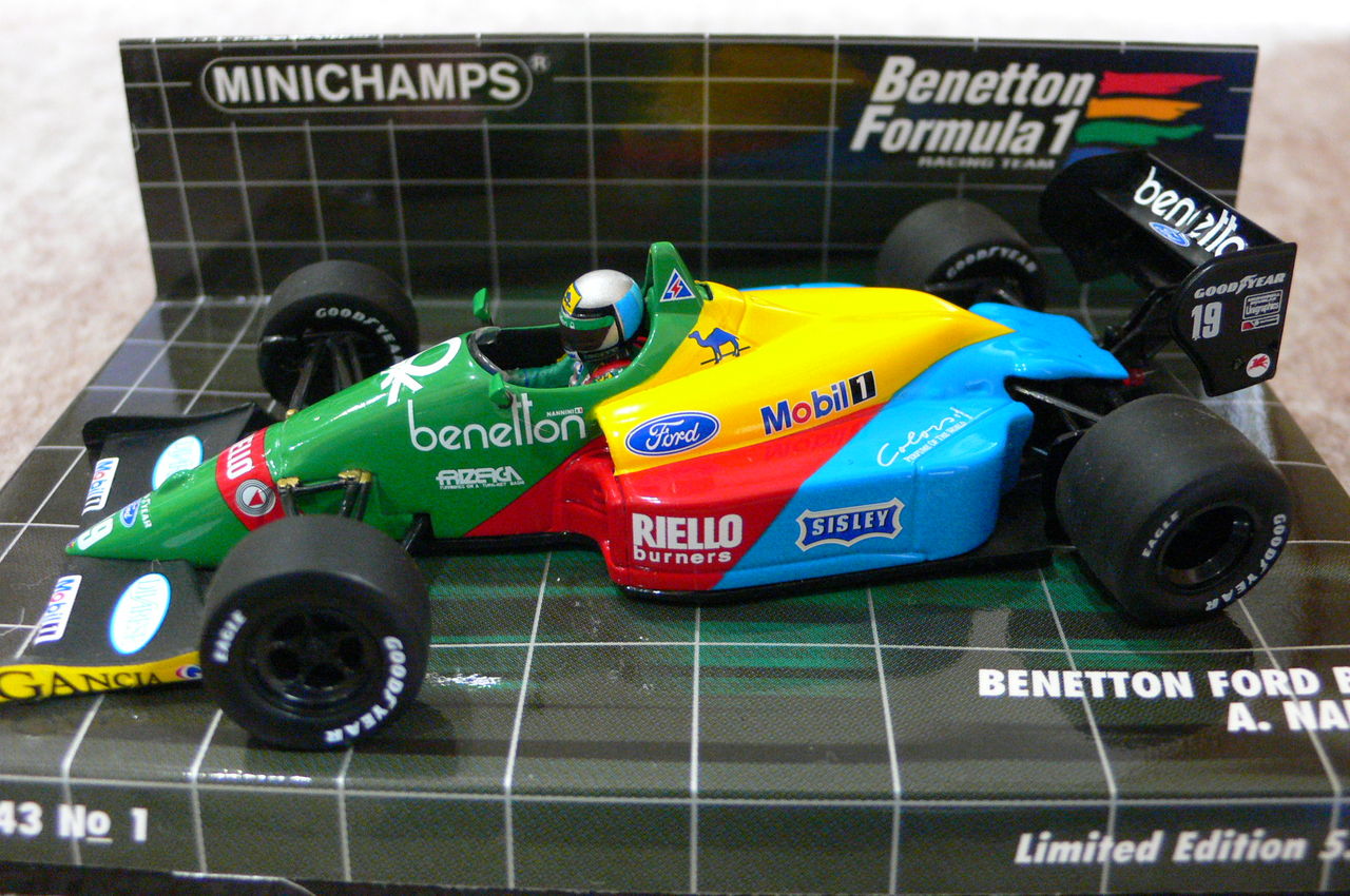ミニチャンプス 1/43 ベネトンフォード B187 T.ブーツェン 1987