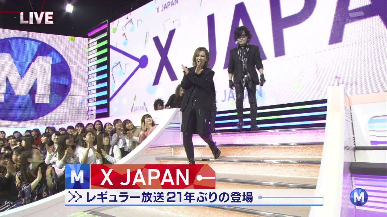 X Japan 21年ぶりのミュージックステーション出演 Kenji Miyake Celcius