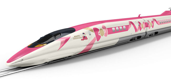 【マジキティ】ハローキティの新幹線 本日より博多-新大阪を一往復/日で運行開始