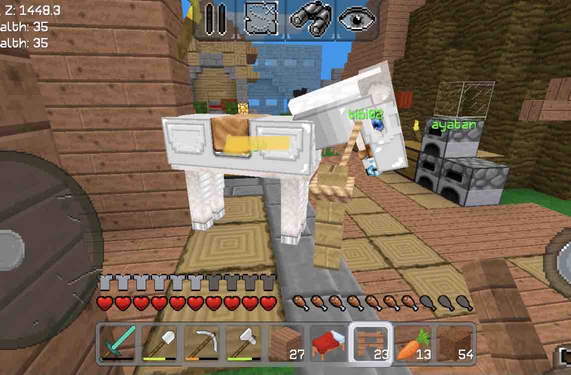 Multicraft マルチクラフト で馬を繋いでおく方法 馬の繁殖 W 働けゴミクズが