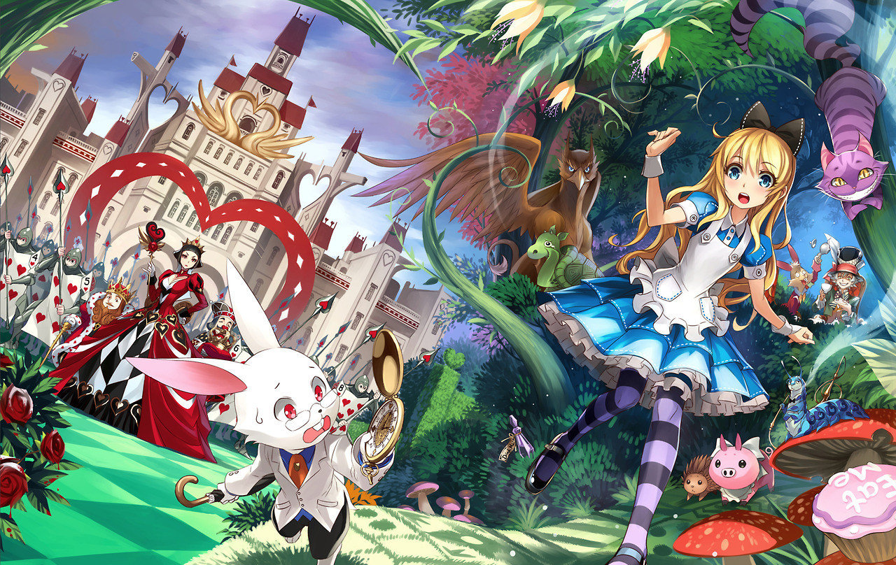 イラスト アメリカ版 不思議の国のアリス の表紙のアリスがかわいい Gamers Shelter