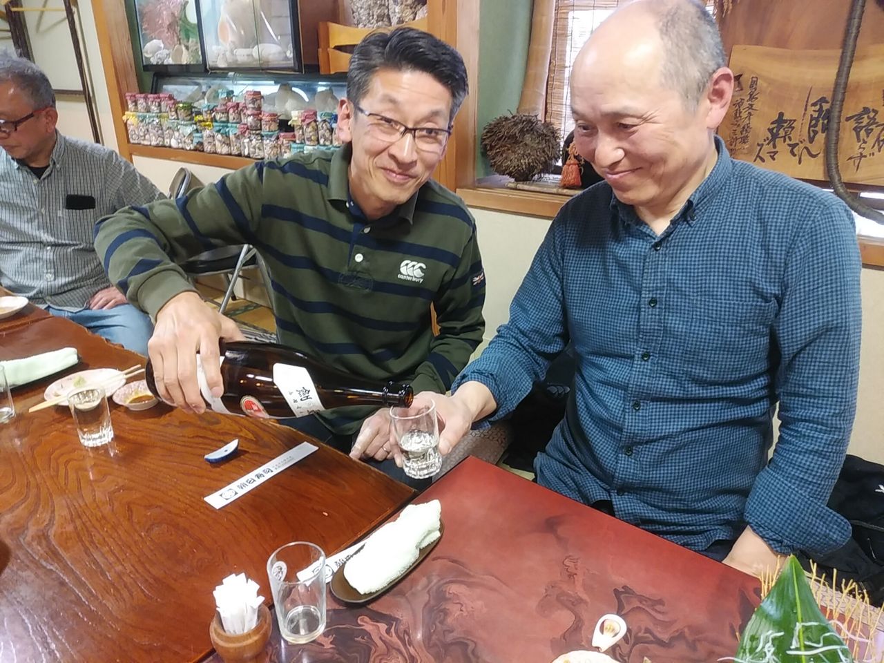 久し振りの朝日寿司 風に吹かれて