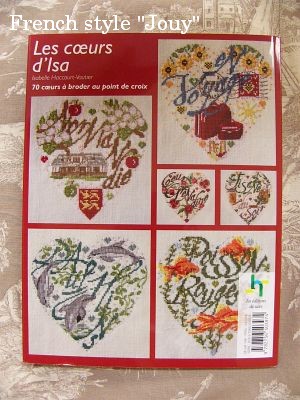 Les Coeurs d'isa 70coeurs クロスステッチ洋書 70のハートをクロス