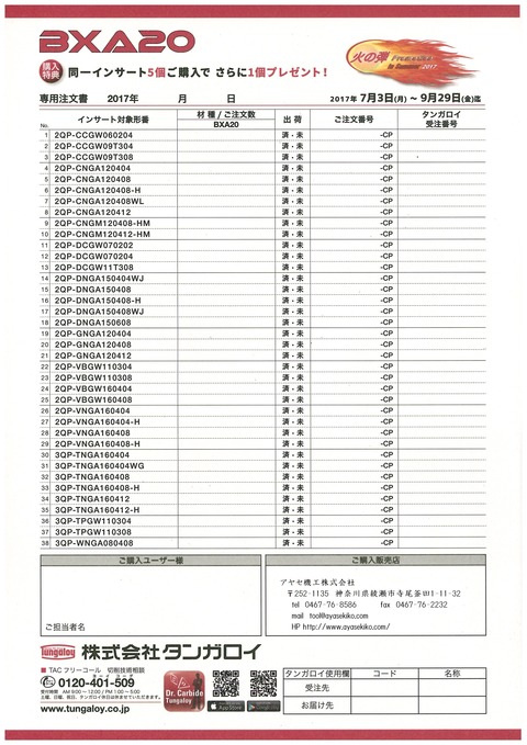 2017火の弾プロモーション タンガロイ (8)