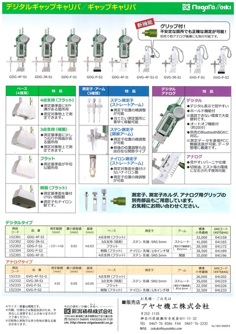 新潟精機　ギャップキャリパーシリーズ (2)