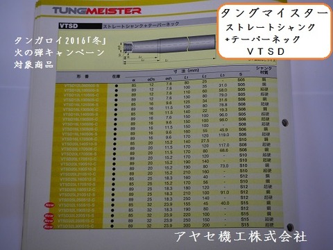 2016冬火の弾キャンペーンタンガロイタングマイスターアヤセ機工 12