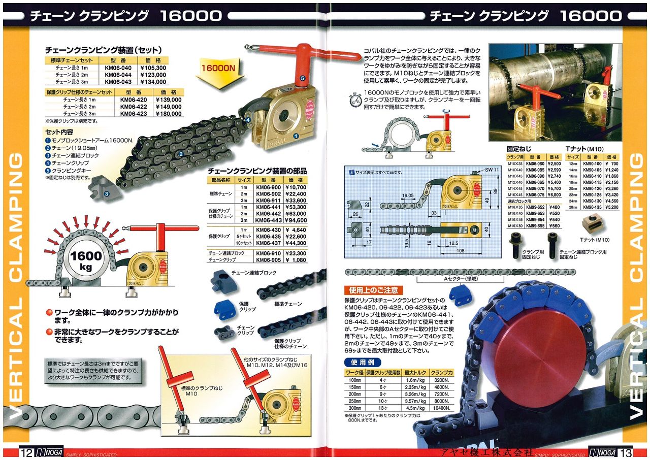KM06-043 ノガ・ジャパン(株) NOGA チェーンクランピング装置セット HD