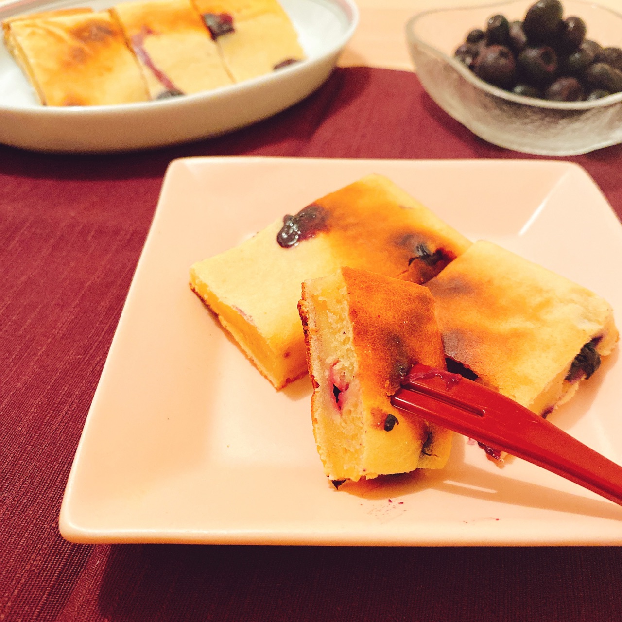 ヘルシースイーツ 卵焼き器で簡単 時短 米粉の濃厚ブルーベリーチーズケーキ 料理家あゆのダイエットごはん ヘルシースイーツ 卵焼き器で簡単 時短 米粉の濃厚ブルーベリーチーズケーキ 料理家あゆのダイエットごはん