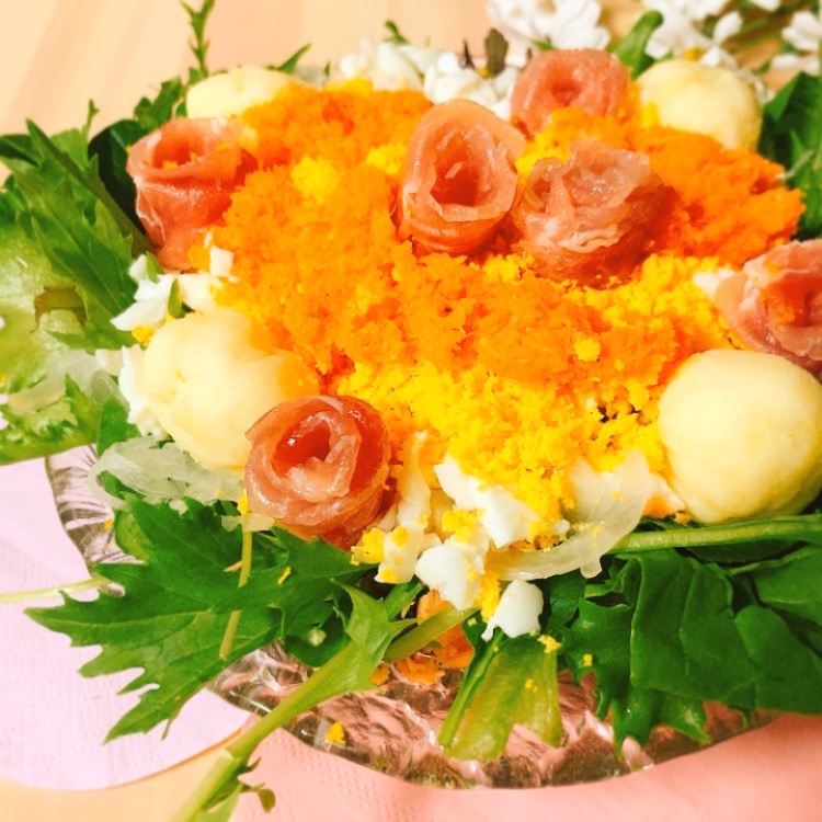 アンチエイジング 母の日に 人参ドレッシングのブーケサラダ ミモザサラダ 料理家あゆのダイエットごはん アンチエイジング 母の日に 人参ドレッシングのブーケサラダ ミモザサラダ 料理家あゆのダイエットごはん