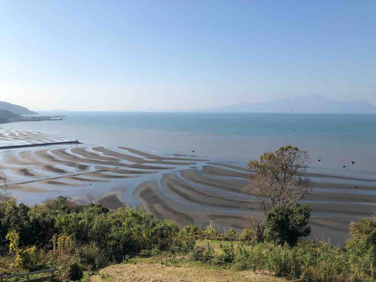晴天の御輿来海岸展望所へ 近年話題のスポット 砂紋も見ることができました あゆ姫食い倒れ放浪記