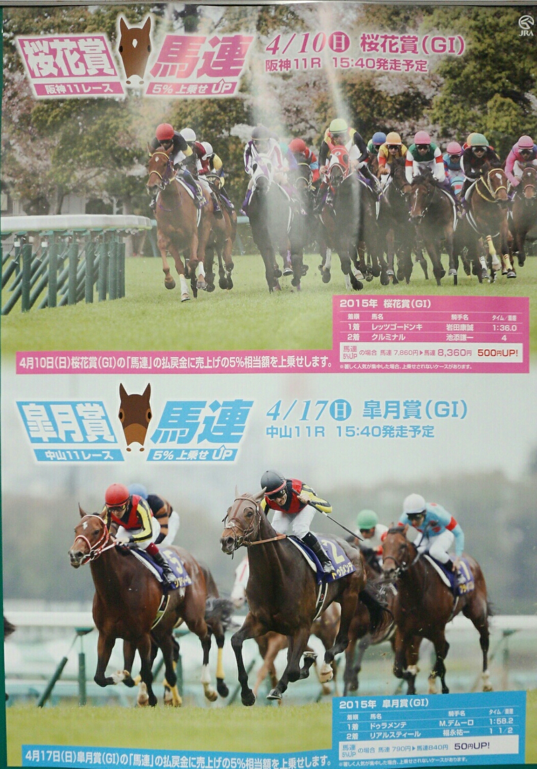 特典付 レッツゴードンキ 桜花賞 ポスター 楽譜相授譚送料無料 その他スポーツ その他 Www Intercambio Poli Ufrj Br