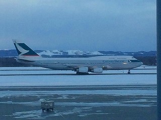 2014年1月29日スカイマーク876便（新千歳～成田） : バスの中の