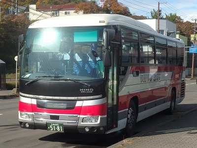 ゆーさん専用①　札幌～室蘭　３往復　中央バス 2025年10月26日北海道中央バス 高速むろらん号（室蘭観光協会前～札幌