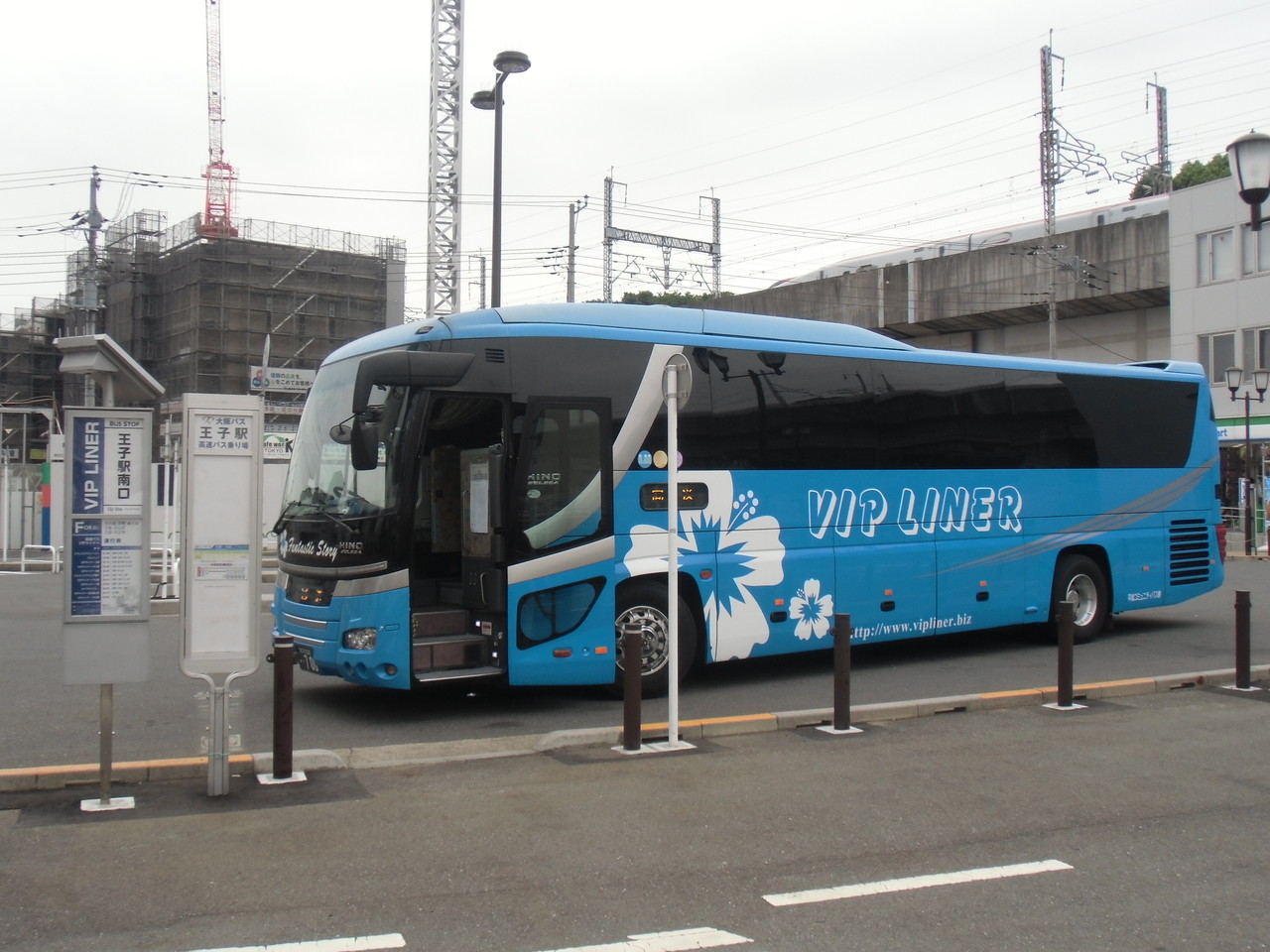 14年7月17日平成コミュニティバス Vipライナー101便 天王寺公園 王子駅 バスの中の人の乗りもの記録