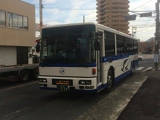 13年11月14日中国ジェイアールバス グリーンフェニックス号 大坪通 広島バスセンター バスの中の人の乗りもの記録