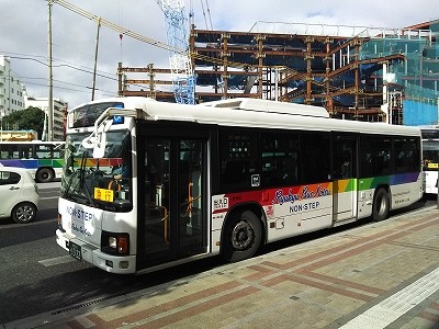 17年5月11日琉球バス交通 23系統具志川線 急行 具志川バスターミナル 那覇バスターミナル バスの中の人の乗りもの記録
