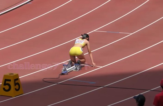 日本選手権陸上2024 U20女子400ｍ キャプ画像
