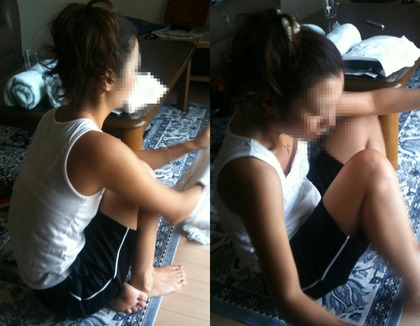 姉の室内盗撮エロ画像