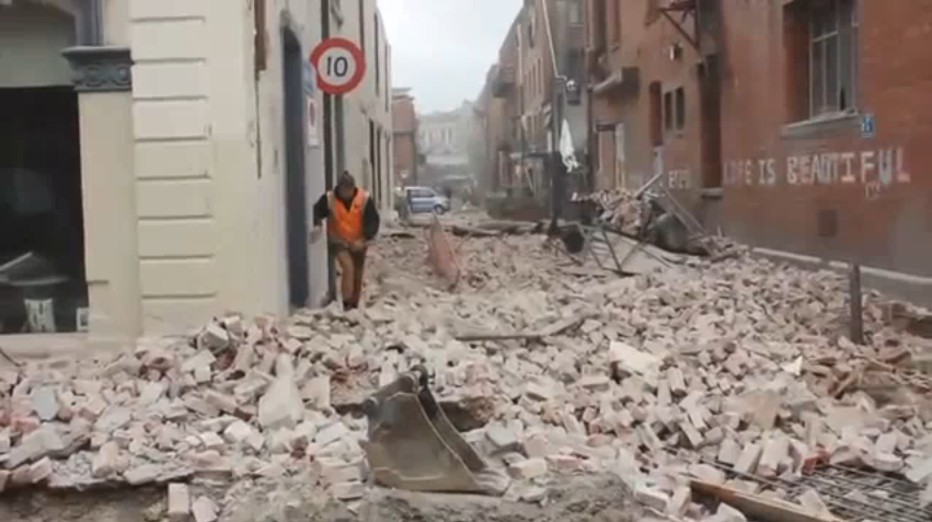 ニュージーランド クライストチャーチ地震： 個人撮影の動画11 ...