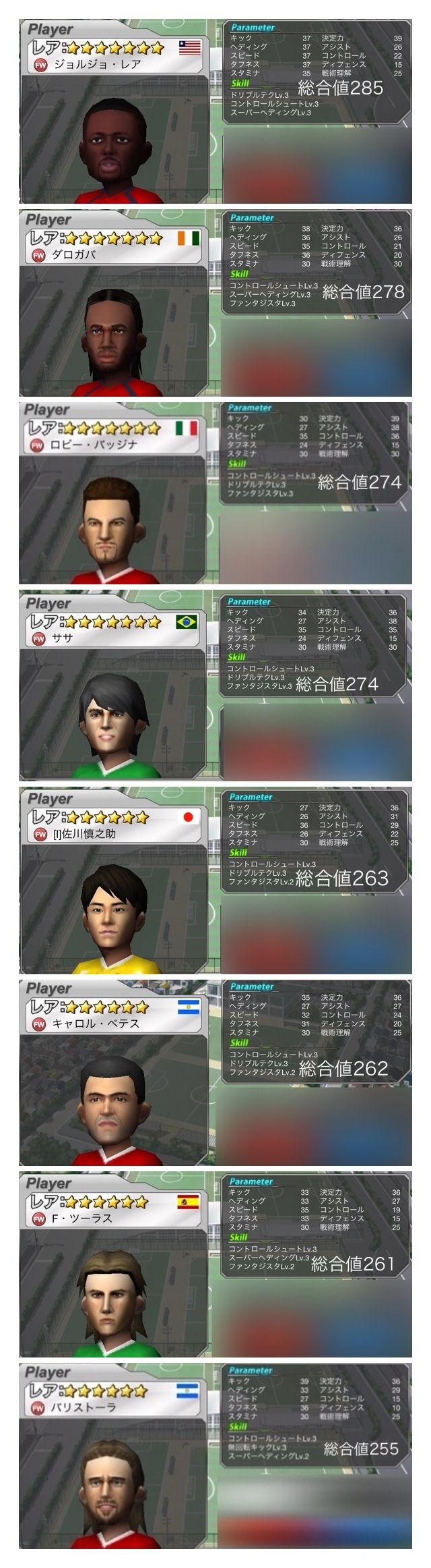 バーコードフットボーラー選手一覧 攻略 バーコードフットボーラー選手一覧 攻略