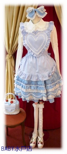 BABY ベイビーザスターズシャインブライト ハートエプロン