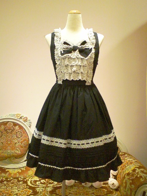 胸元おリボンのからみジャンパースカート 胸元おリボンのからみジャンパースカート Baby, the Stars Shine