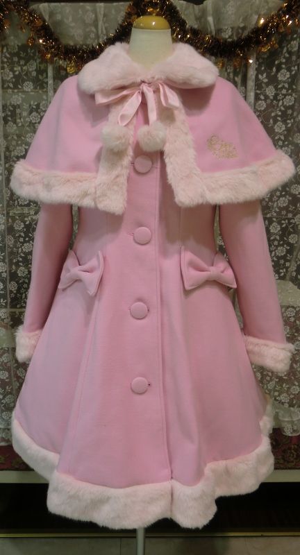 BABY, THE STARS SHINE BRIGHT　刺繍入りミルキーコート Heart Milky Coat by Baby, the Stars Shine Bright