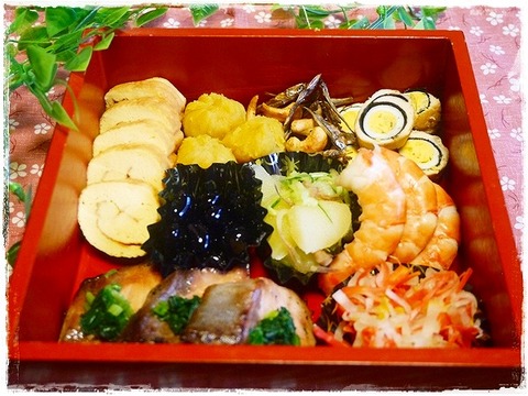 2014年おせち料理 焼き物などのお重