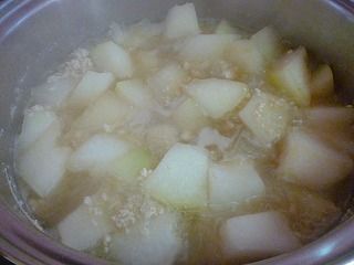 冬瓜と鶏ミンチの煮物4