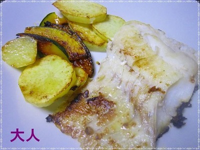 たらと野菜のバター焼き　大人