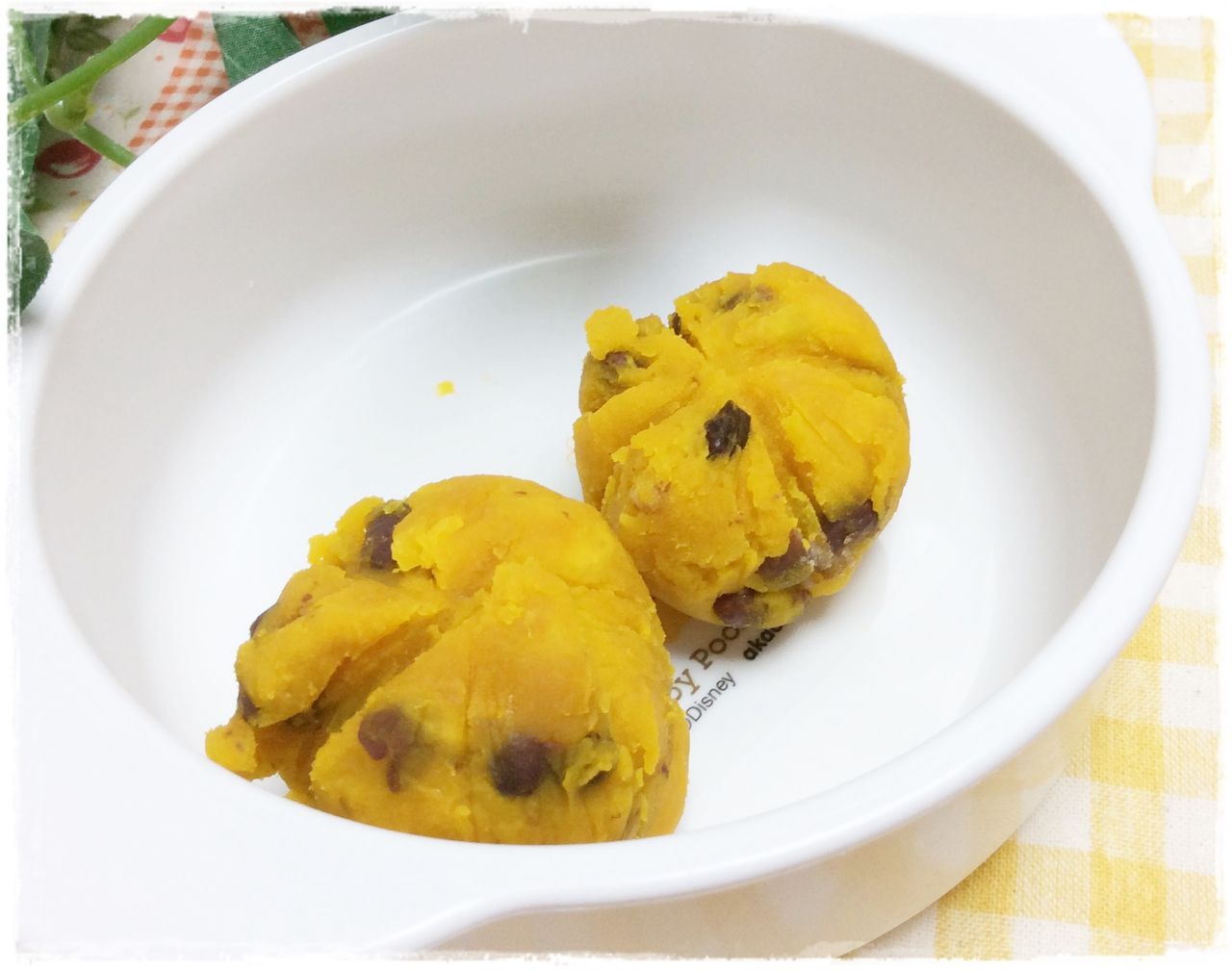 かぼちゃと小豆の茶巾絞り 子どものおやつ 離乳食インストラクター協会代表理事 保育士 中田馨の 和の離乳食レシピ Blog