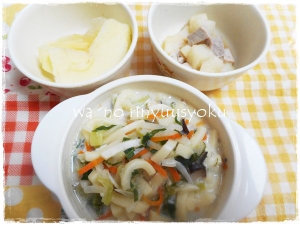 幼児食前半 マグロと長芋の煮物 家庭保育所の和の給食 18年2月7日 水 離乳食インストラクター協会代表理事 保育士 中田馨の 和の離乳食レシピ Blog 幼児食前半 マグロと長芋の煮物 家庭保育所の和の給食 18年2月7日 水 離乳食インストラクター協会代表理事 保育士 中田馨の 和の離乳食レシピ Blog