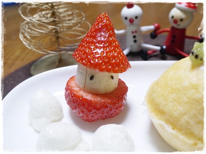 イチゴなサンタさん クリスマス離乳食レシピ 離乳食インストラクター協会代表理事 保育士 中田馨の 和の離乳食レシピ Blog
