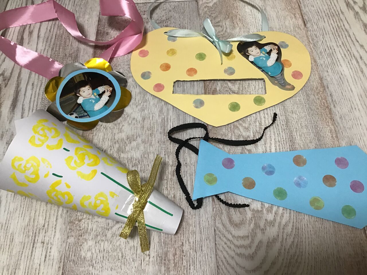 父の日制作 お父さんありがとうメダル 離乳食インストラクター協会代表理事 保育士 中田馨の 和の離乳食レシピ Blog