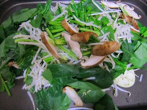 たらと野菜のバター焼き3