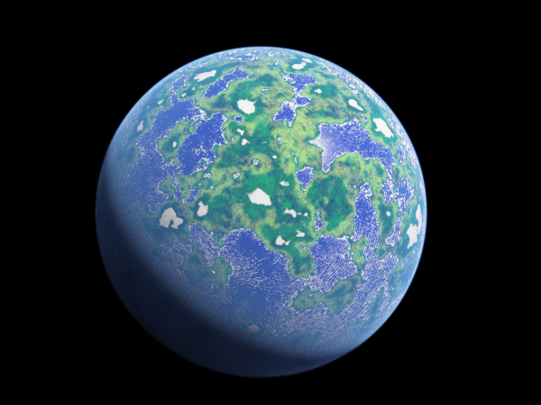 terragenで水の惑星を描く : Fedoraとヒドラ