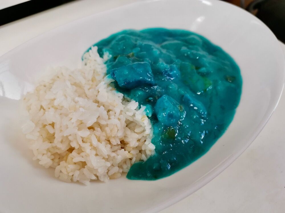 ネモフィラカレー 食時