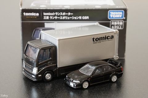 231211LancerEvoⅥWithBoxAndTransporter