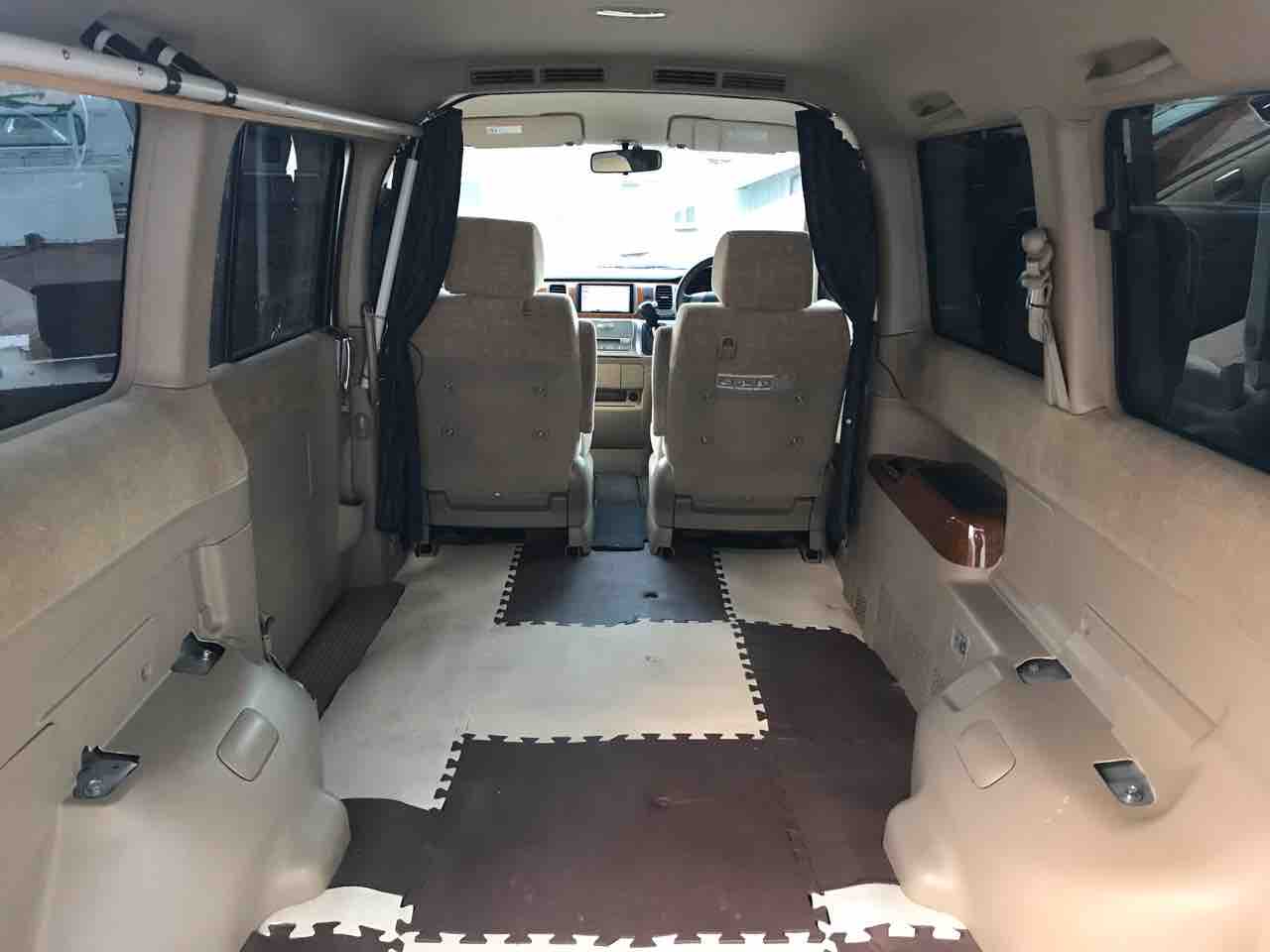 車中泊仕様 貨物登録のステップワゴン 納車済 みらいオートサービス