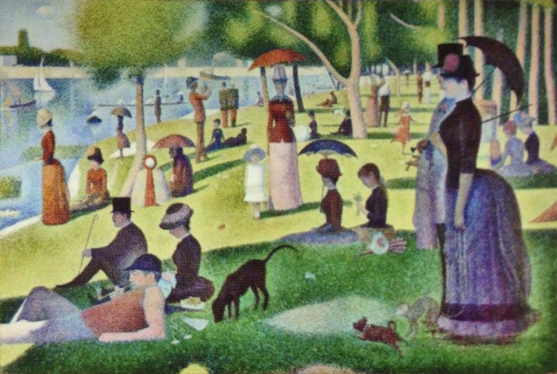 アペックス 絵画 スーラ『グランドジャット島の日曜の午後』 41×47cm