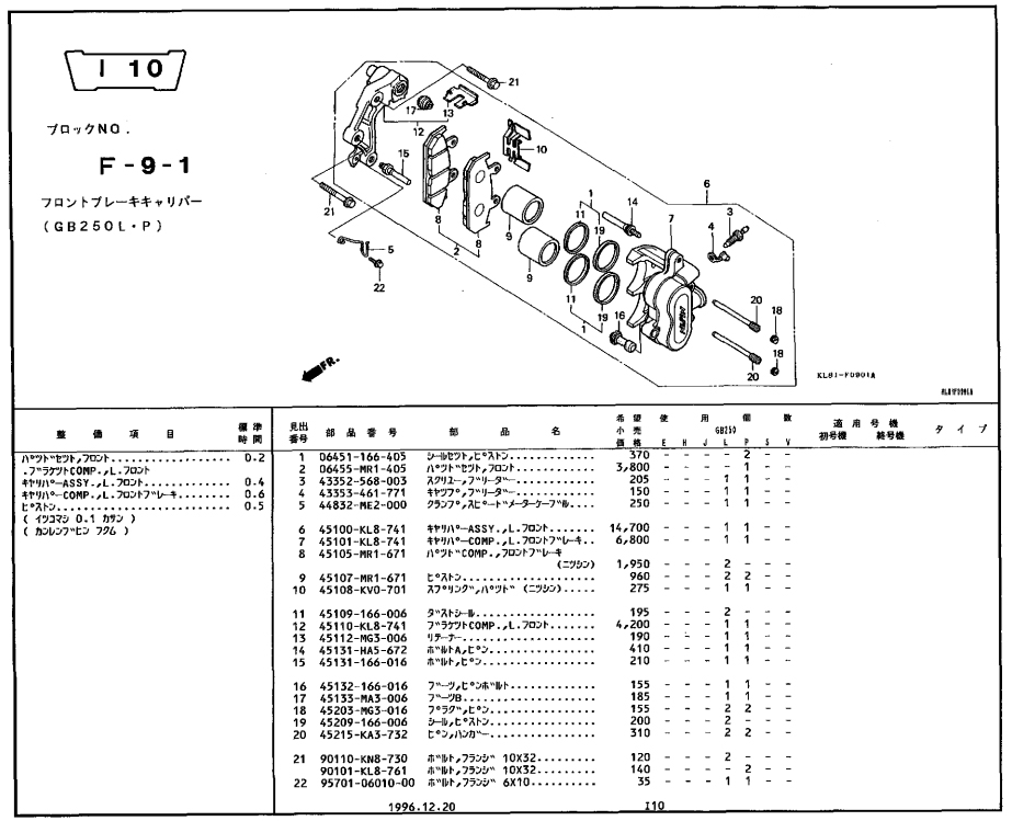 GB250クラブマン サービスマニュアル、パーツリスト 【公式通販】
