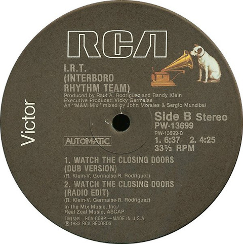 Victoria Germaise 1983 IRT - Watch the Closing Doors