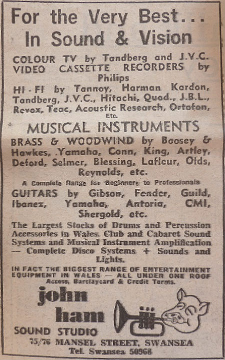 The Evening Post June 23 1977 John Ham ad