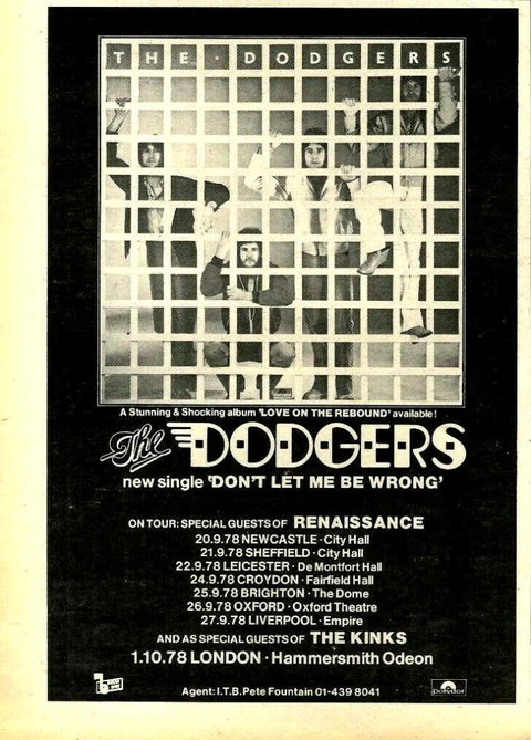 NME September 30, 1978 Dodgers ad