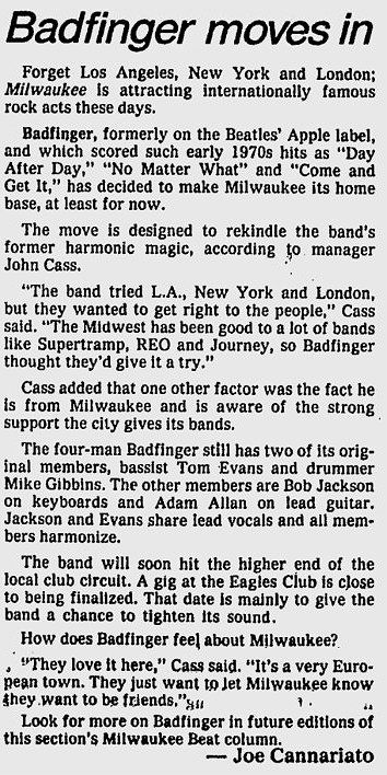 Milwaukee Journal Sentinel July 2 1982